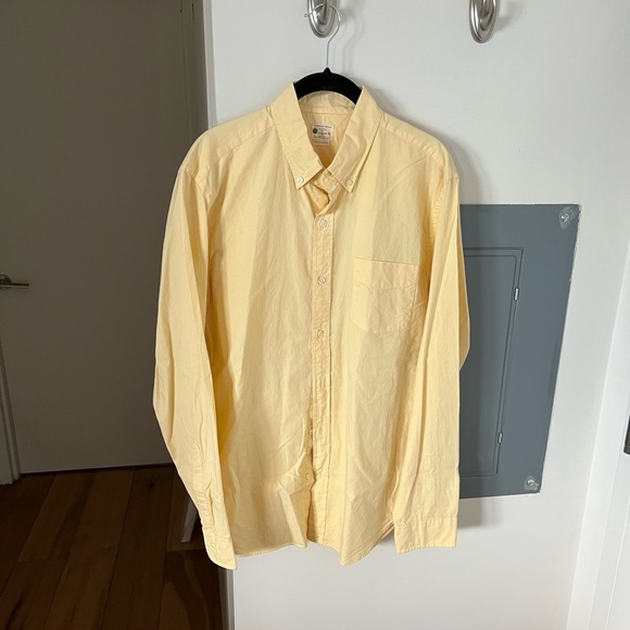 Jcrew pastel yellow button down